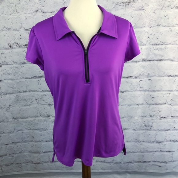 Athleta Tops - Athleta purple and black athletic top